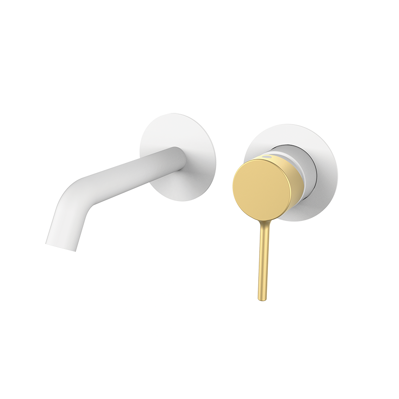 47535417 PREMIUM Белый Встроенный Умывальник Mixer Белое Матовое Золото GRB MIXERS 