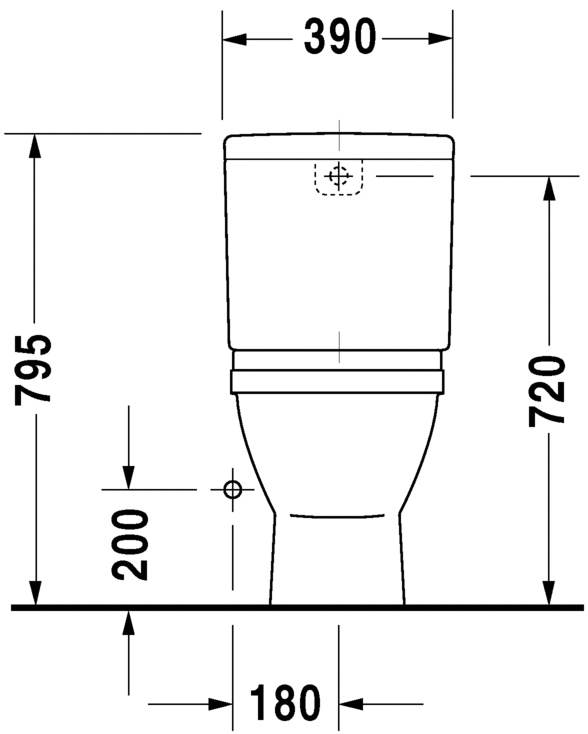 0126010000 Компакт унитаз с бачком Белый Duravit Starck 3 Германия - Вид №4