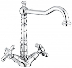 12613CR Смеситель Deco Old с донным клапаном для раковины, цвет хром