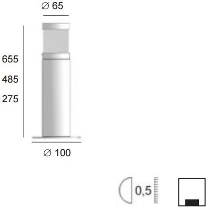 BEL-LIGHTING Столбик свет Onyx 715 - Вид №3