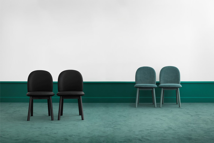 Стул Velour бордовый бархатный Normann Copenhagen 603057 - Вид №8