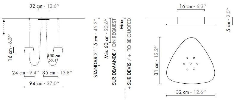 designheure Люстра из ткани Nuage sun-id-1469451 - Вид №7