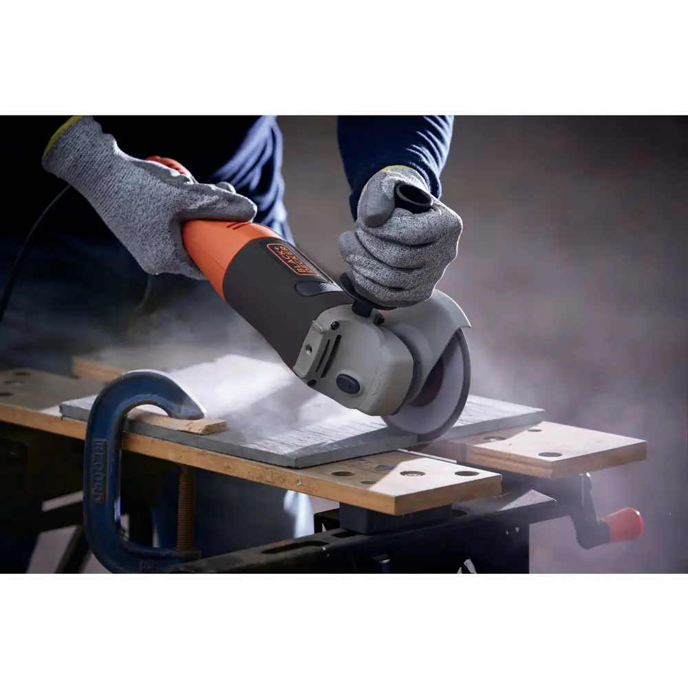 УШМ сетевая Black&Decker KG1202K-QS, 1200 Вт, 125 мм 83071284 STLM-2182776 BLACK + DECKER  - Вид №9