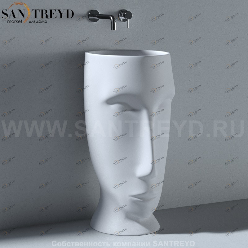 474030 Напольная раковина стоящая круглая Kerasan Artwork