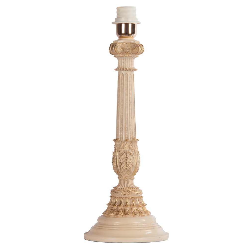 32022,34057 Настольная лампа Колонна Испанская Айвори Тюссо Игуана Беж BOGACHO 4627138210987, 4627138151099 - Вид №1