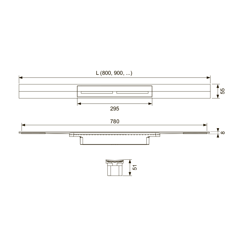 671212 Душевые профили Tece TECEdrainprofile - Вид №7