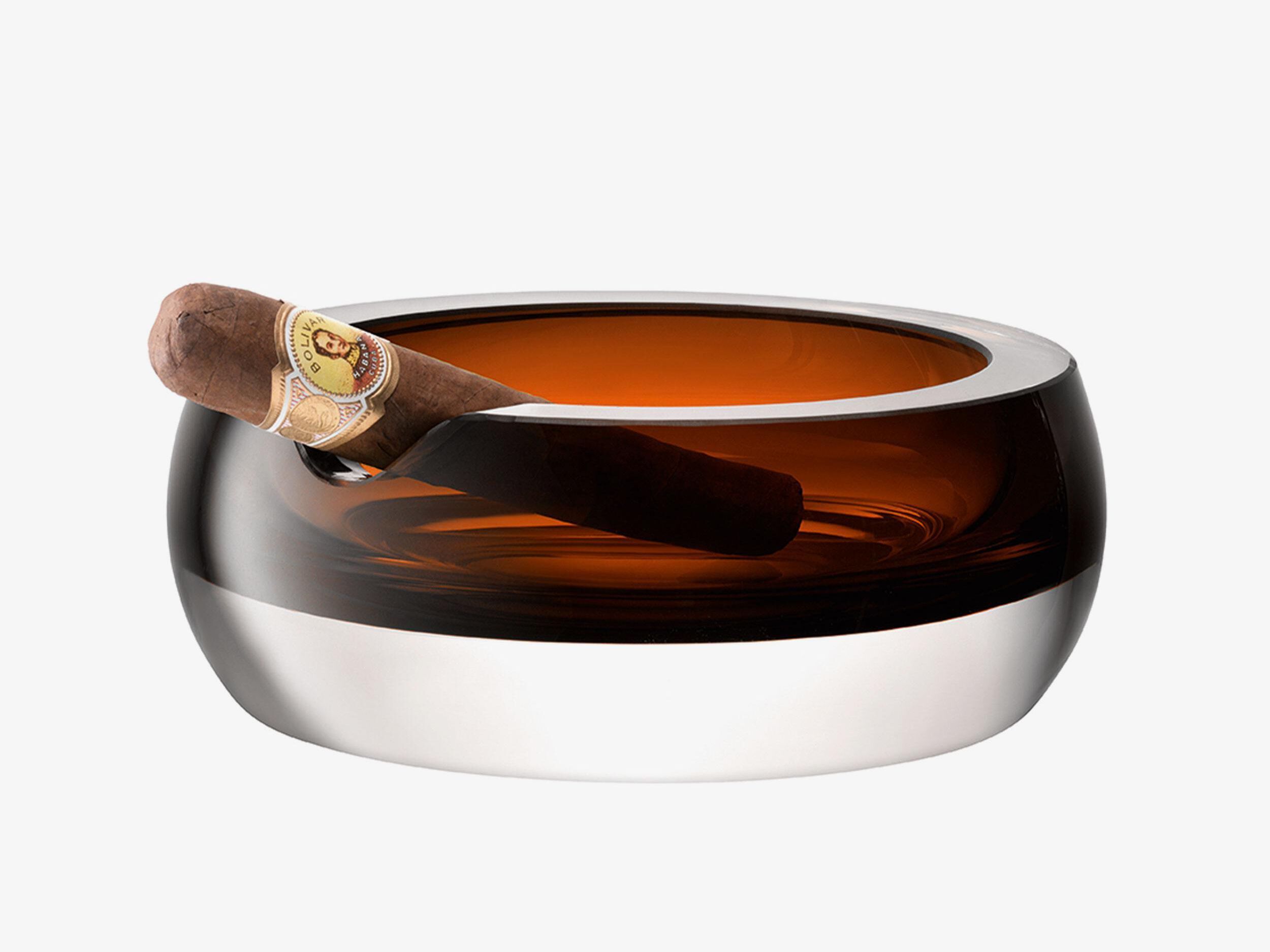 Пепельница из дутого стекла-Ø17cm LSA Whisky Club ARCH-00066881 - Вид №1