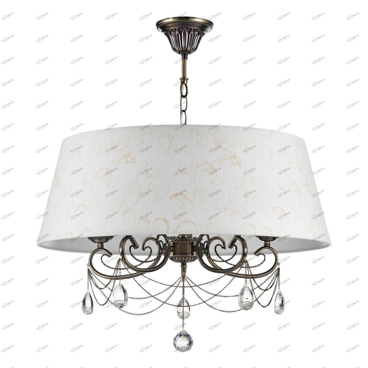 Подвесная люстра Freya Brossard FR2904-PL-05C-BZ FREYA BROSSARD 186728 Белый 