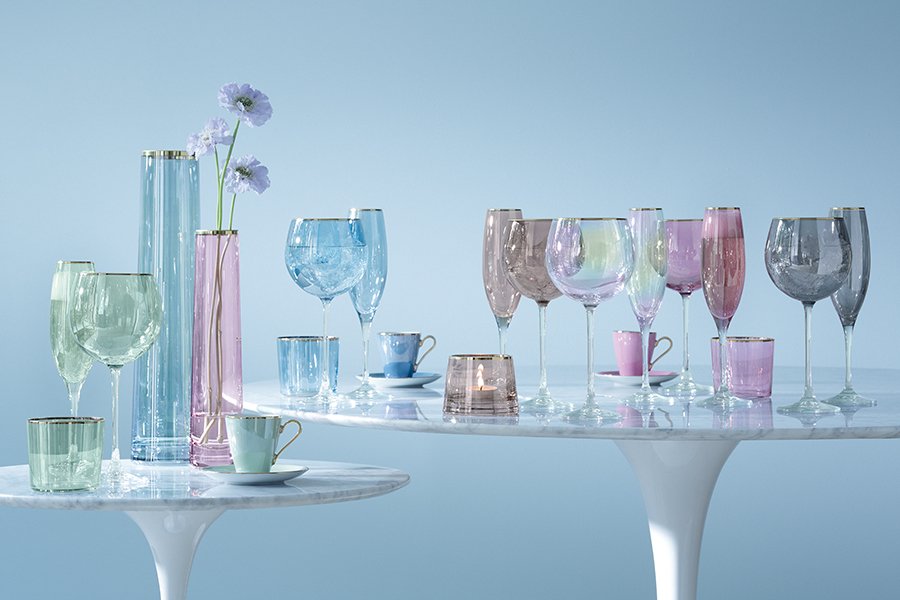 Набор из 2 круглых бокалов 525 мл розовый Sorbet LSA INTERNATIONAL SORBET 00-3863174 Прозрачный;розовый  - Вид №2