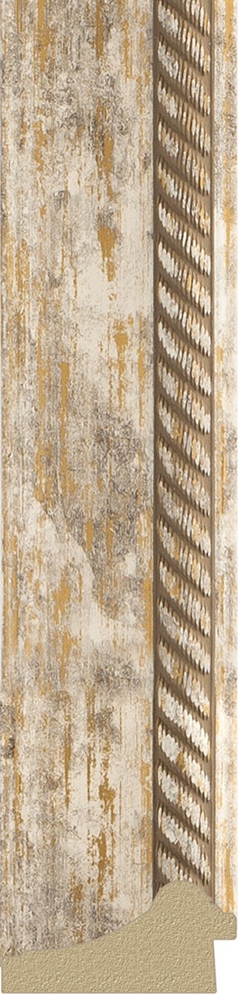 BY 4349 Зеркало с гравировкой в багетной раме - прованс с плетением 70 mm EVOFORM Exclusive-G - Вид №3