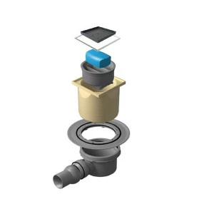 Точечный трап 100х100 мм CONFLUO STANDARD DRY 1 CERAMIC 13000107