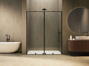 Стеклянная ниша душевая кабина с раздвижной дверью