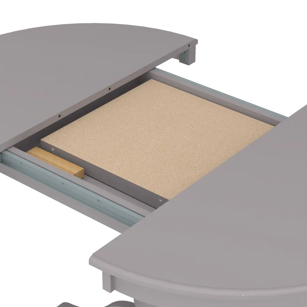 Стол кухонный Delinia Версаль раскладной 90-130x90 см круг МДФ цвет графит STLM-2045050 - Вид №8