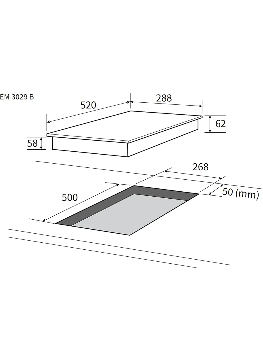 9247042 Электрическая варочная поверхность NORDFROST EM 3029 B STDN-0147603 - Вид №6