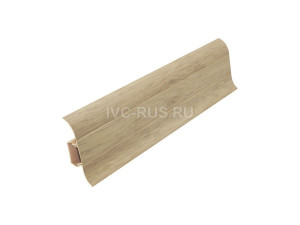 Плинтус пластиковый с кабель-каналом и мягким краем KЛАССИК 55 i51931