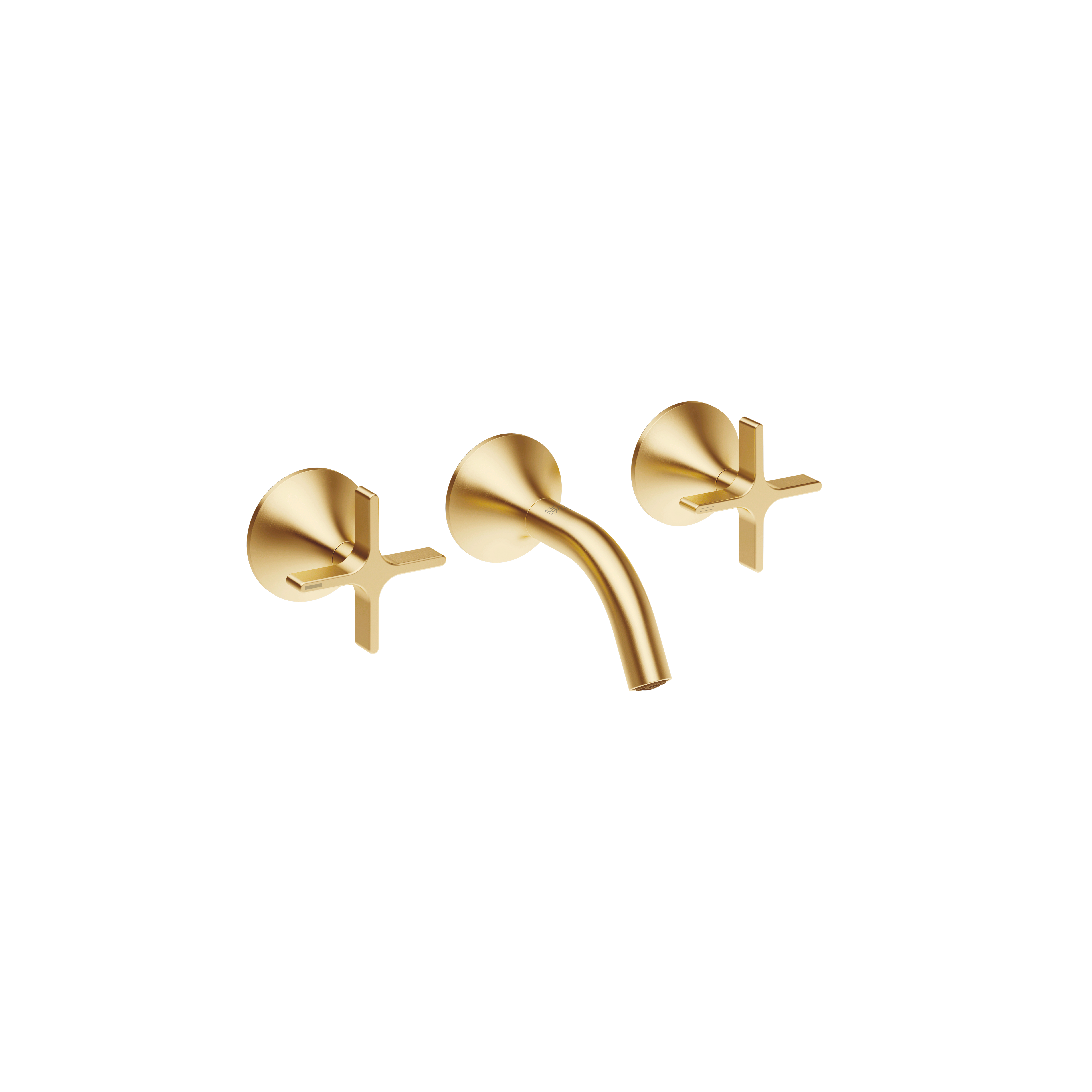 VAIA Смеситель для раковины настенный без донного клапана - Brushed Durabrass (золото 23 карата) 36702809-28 DornBracht