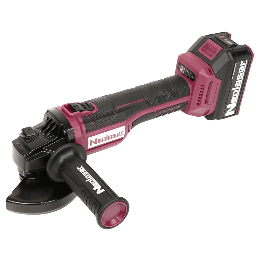 УШМ аккумуляторная Neolaser NAG125ACCUM2, 20 В Li-ion 2x4 Ач, 125 мм STLM-2042907 - Вид №2