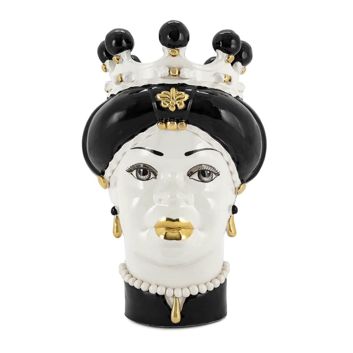 200844-WT ABHIKA ВАЗА MORO LADY MEDIUM NEW WHITE MATT  - Вид №2