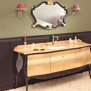 Epoque Тумба LOUVRE bassorilievo oro