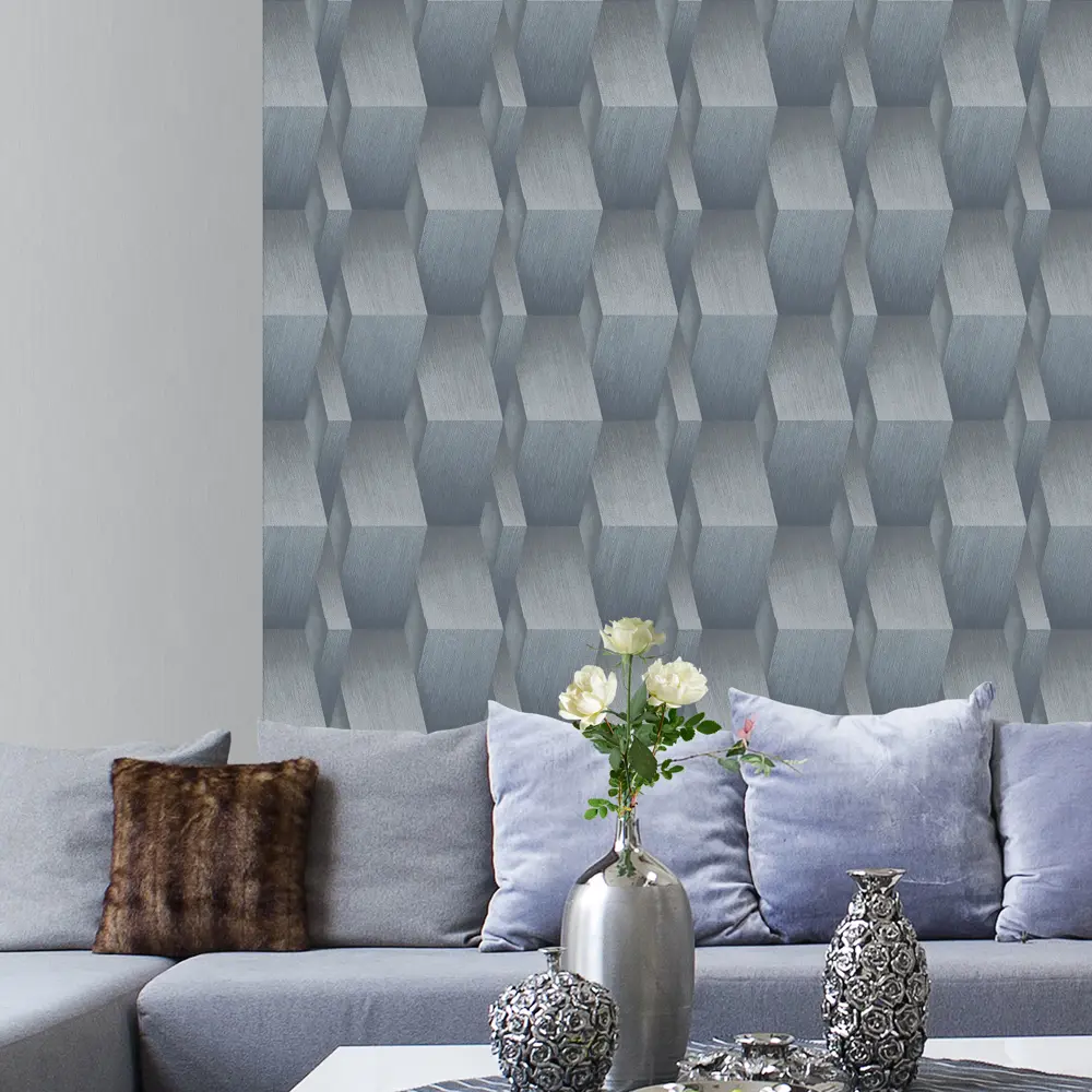 Обои флизелиновые Erismann Fashion for walls серые 1.06 м 12035-31 STLM-2141937 - Вид №2