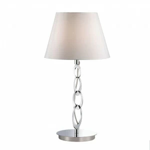 Настольная лампа дизайнерская Imagined Oslo TL1 Big IDEAL LUX ИНТЕРЬЕРНЫЕ 080780 Белый;серебро