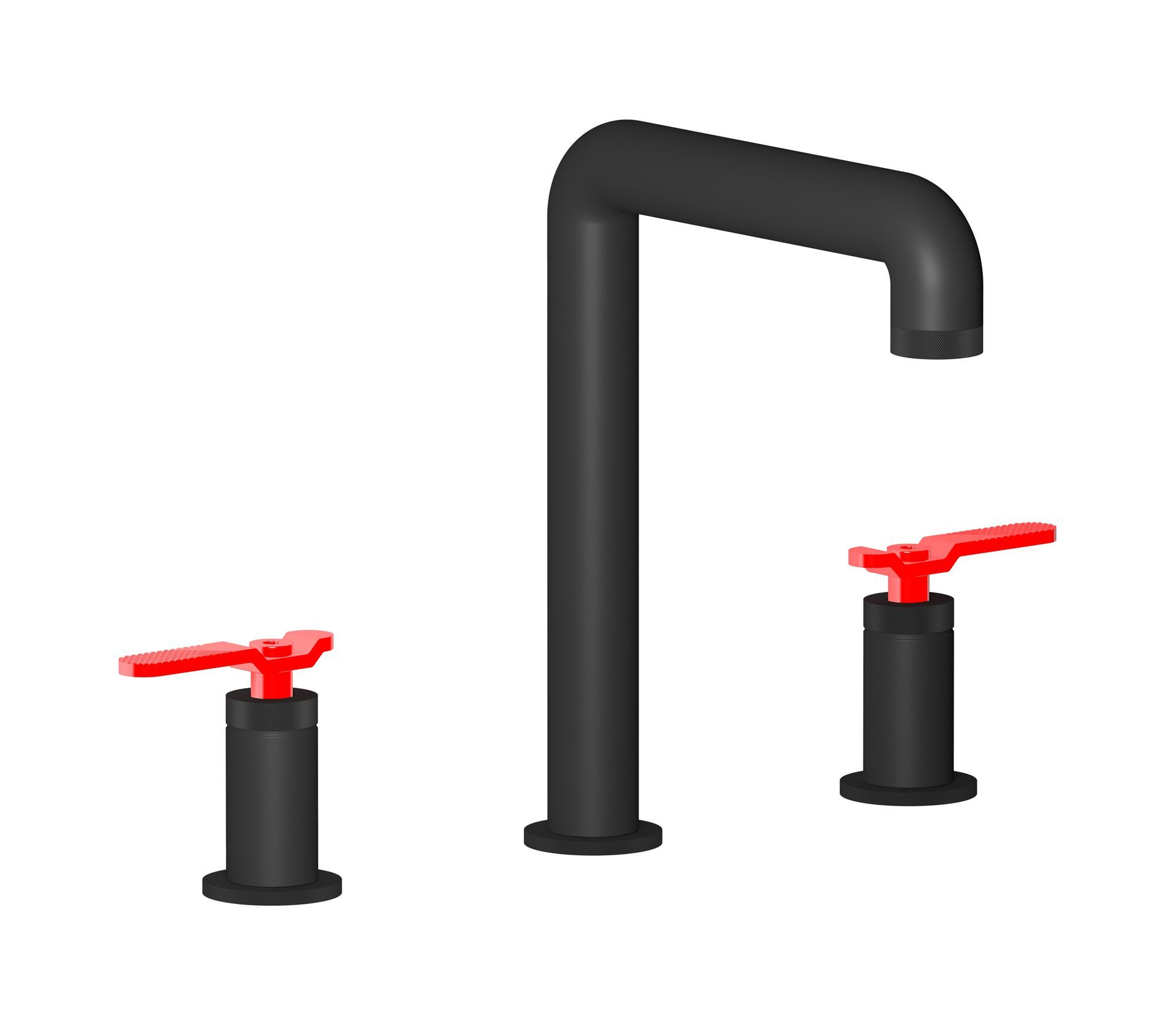 Смеситель для раковины с 3 отверстиями для пола с автоматическим сливом IB Bold ARCH-00122073 - Вид №9