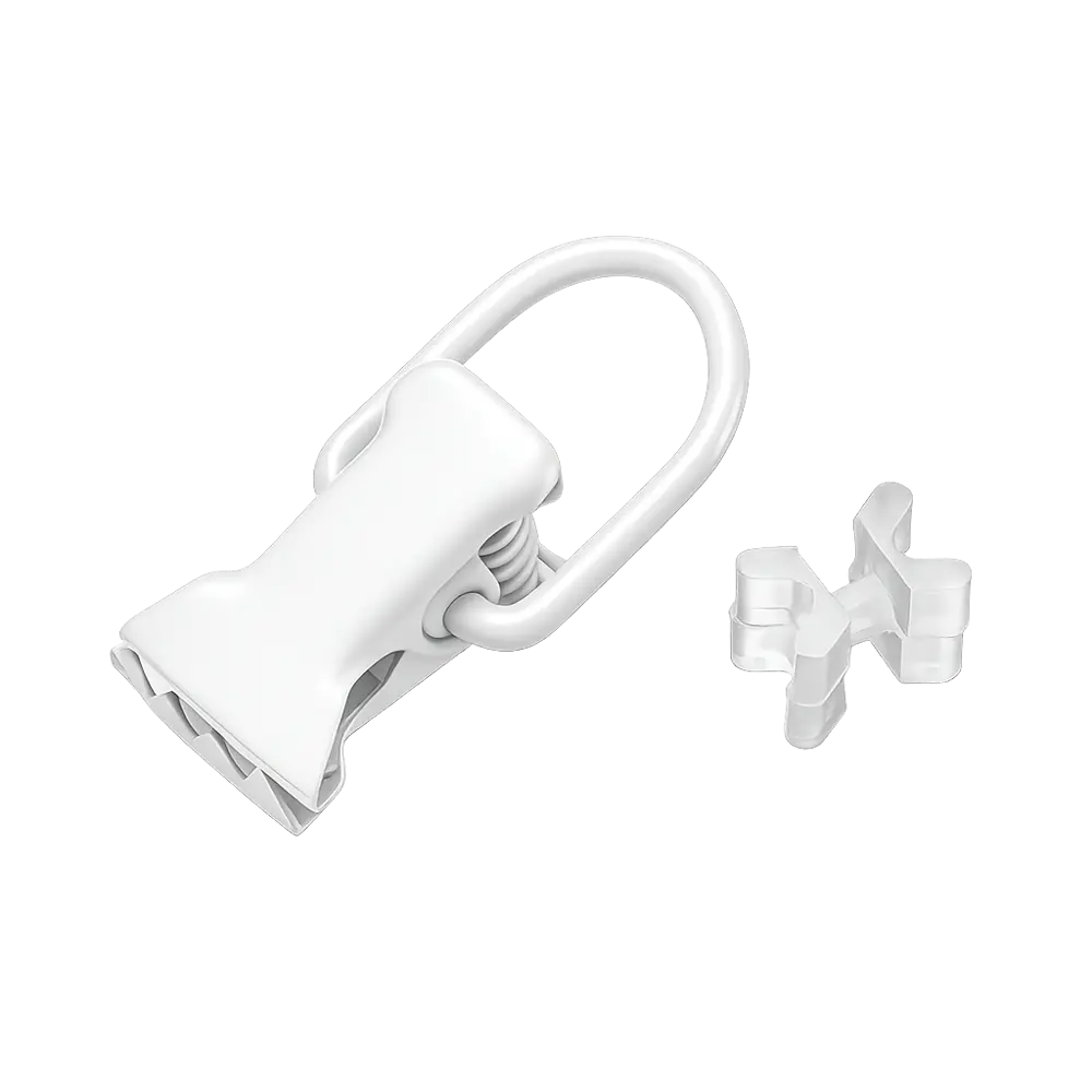 Крючок для штор Atlant 11 см металл цвет белый 10 шт АРТ-ДЕКОР STLM-2005335