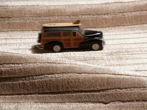 G.T.DESIGN Коврик ручной работы из бамбукового волокна и льна Stairs