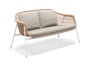 2-местный плетеный и тканый садовый диван