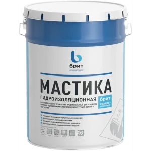 Мастика гидроизоляционная битумно-полимерная Брит Изоляция-Р 5 кг