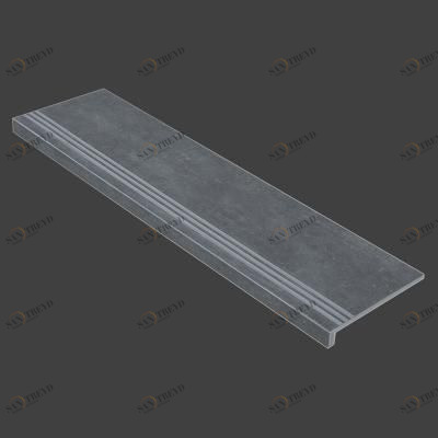 Граните Стоун Цемент ступень темно-серый матовая 1200x320 Керамика Будущего sun-id-324463