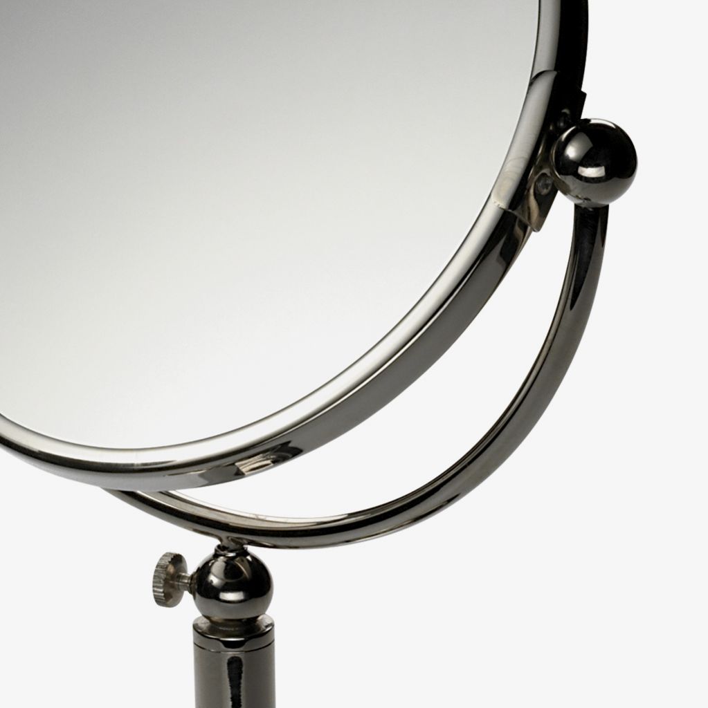 CRMR68 Хрустальное отдельно стоящее большое зеркало с увеличительным стеклом диаметром 7 1/4 дюйма Waterworks Crystal - Вид №1