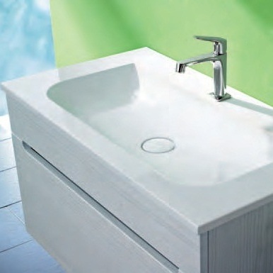 Композиция № 2 Chiaro Collection комплект мебели для ванной комнаты Burgbad 42080 - Вид №1