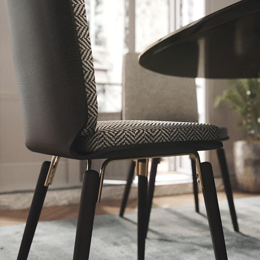 PRADDY Стул из мягкой ткани Broadway Tr050 - Вид №2