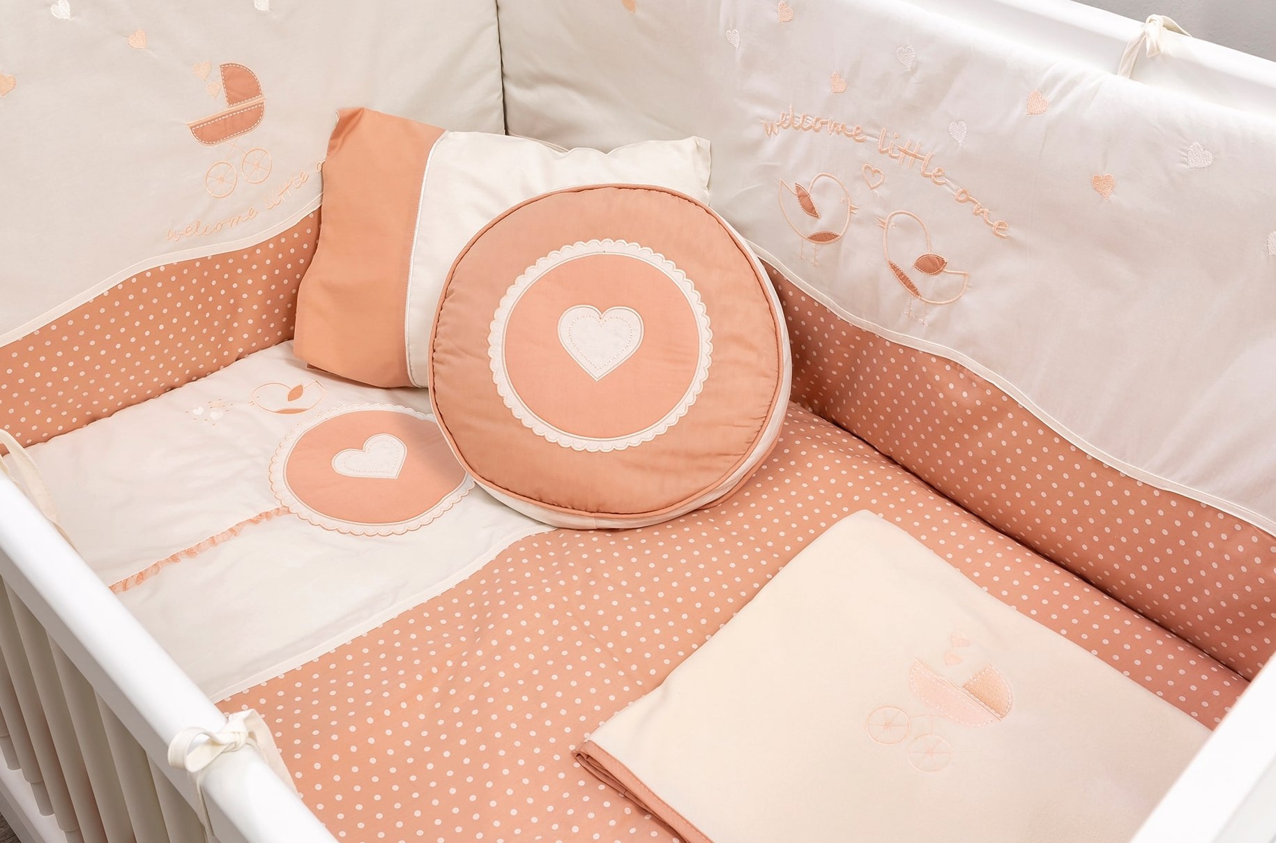 Комплект детского постельного белья для кроватки 80х130 см бежевый Romantic CILEK ROMANTIC BABY 00-3832517 Бежевый Santreyd  - Вид №1