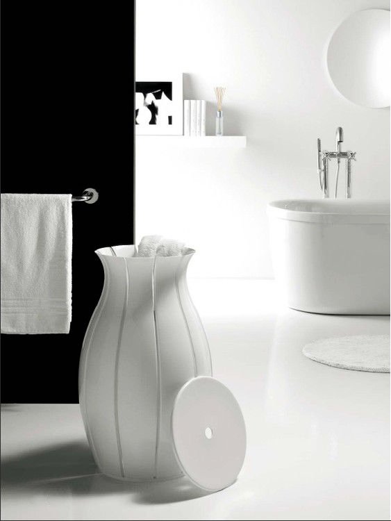 Корзина для белья серая Ninfea GUZZINI  00-3872089 Серый  - Вид №1