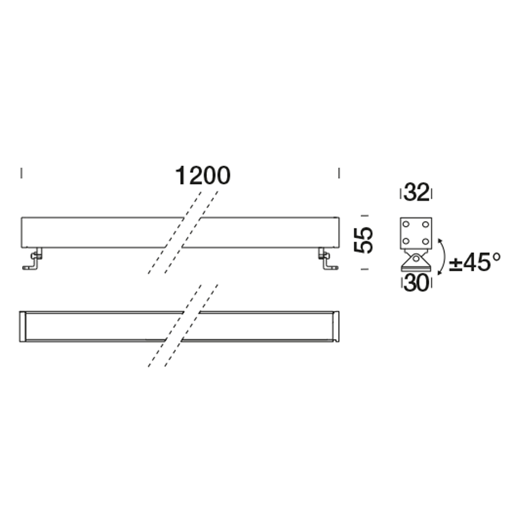 8411617 Подсветка стены Platek MINI CORNICHE Applique  MINI CORNICHE Applique 1200 mm - LED 3000K Elliptical  - Вид №10