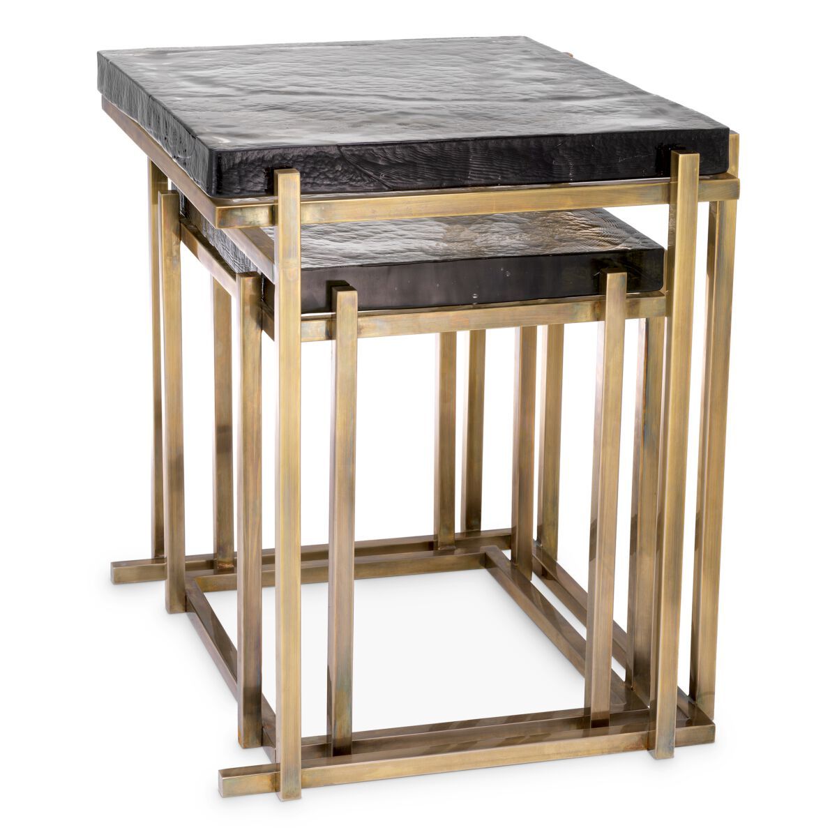 Журнальный столик из латуни и стекла Eichholtz NIEMEYER ARCH-00107144 - Вид №3