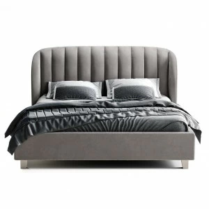 Кровать большая 200х200 TULIP серая THE IDEA ДИЗАЙНЕРСКИЕ 210658 Серый