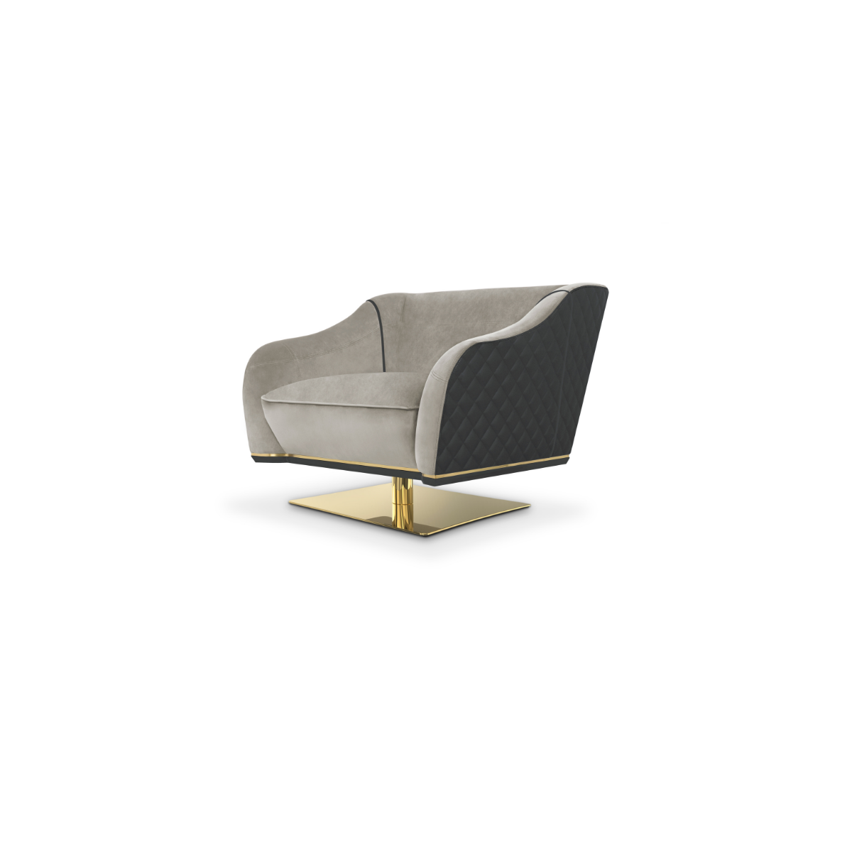 Вращающиеся стулья Saboteur Swivel Single Sofa Covethouse LUXXU  - Вид №1