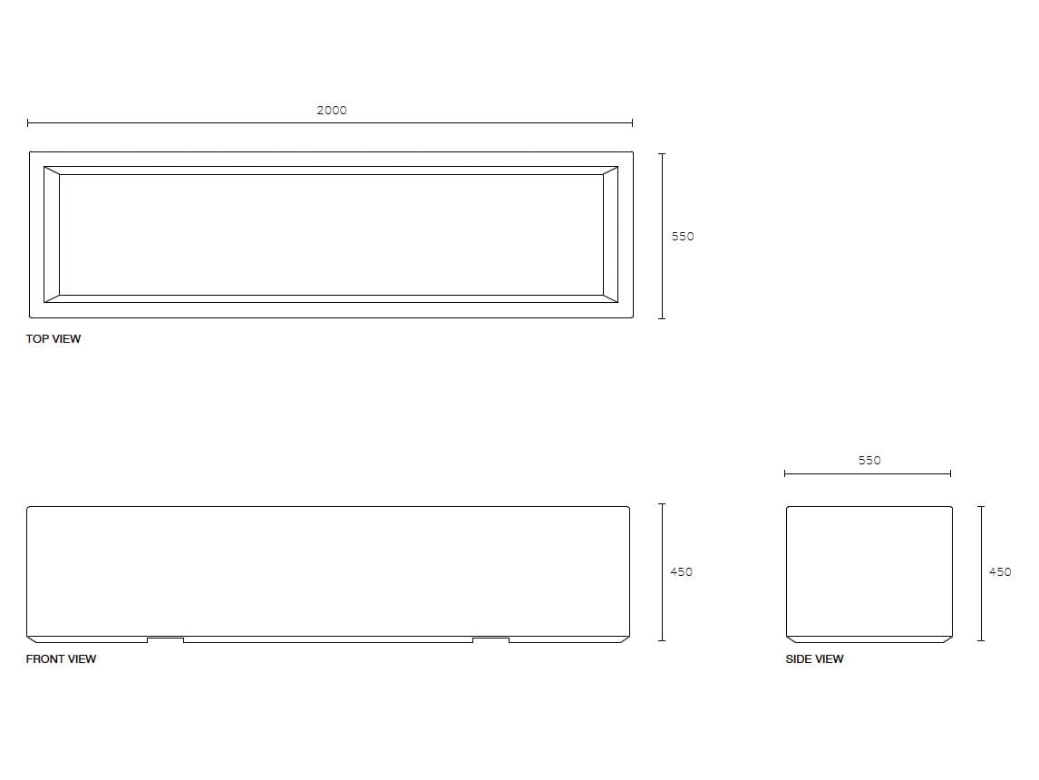 Бетонная плантатор SIT Box to Box ARCH-00144781 - Вид №5