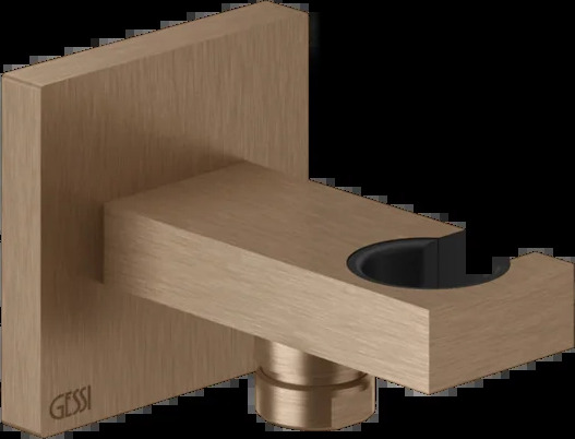 Крючок для ручного душа-выпуск воды 20161 708 Gessi Rettangolo k МЕДНЫЙ МАТОВЫЙ PVD