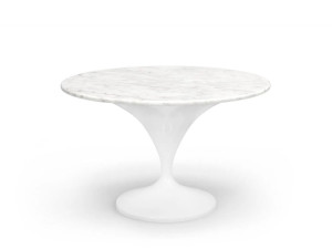 Круглый стол из стекловолокна с мраморной столешницей