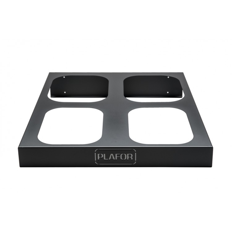 352-00 PLAFOR Металлическая база для 4 мусорных баков PLAFOR Sort Bin для раздельного сбора мусора 2 х 28 л. Черный 