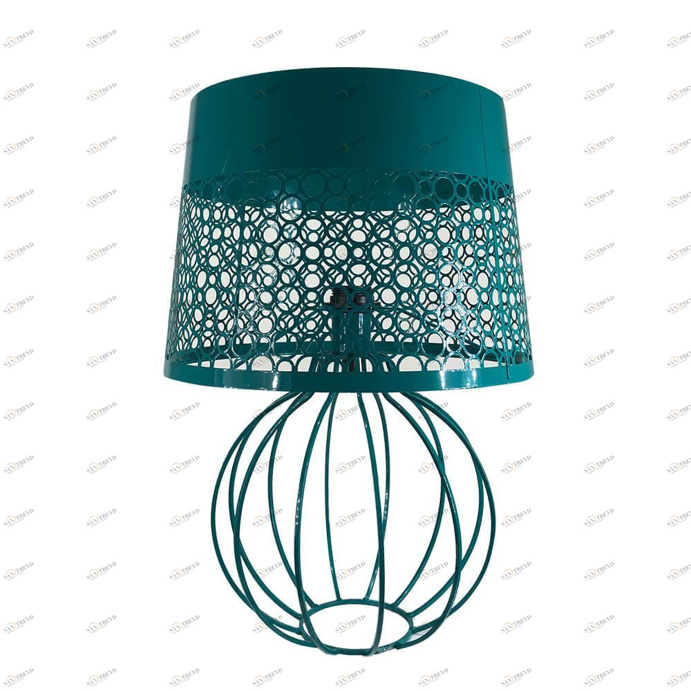 Лампа настольная бирюзовая Seven Fires "Карвед" 39103.01B SEVEN FIRES КАРВЕД 00-3907814 Бирюзовый 