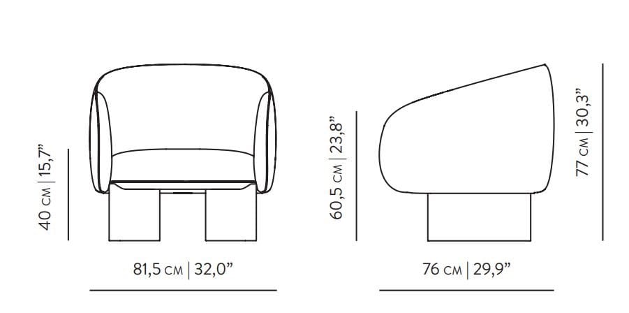 Тканевое кресло с подлокотниками Wewood гнездо ARCH-00029061 - Вид №11