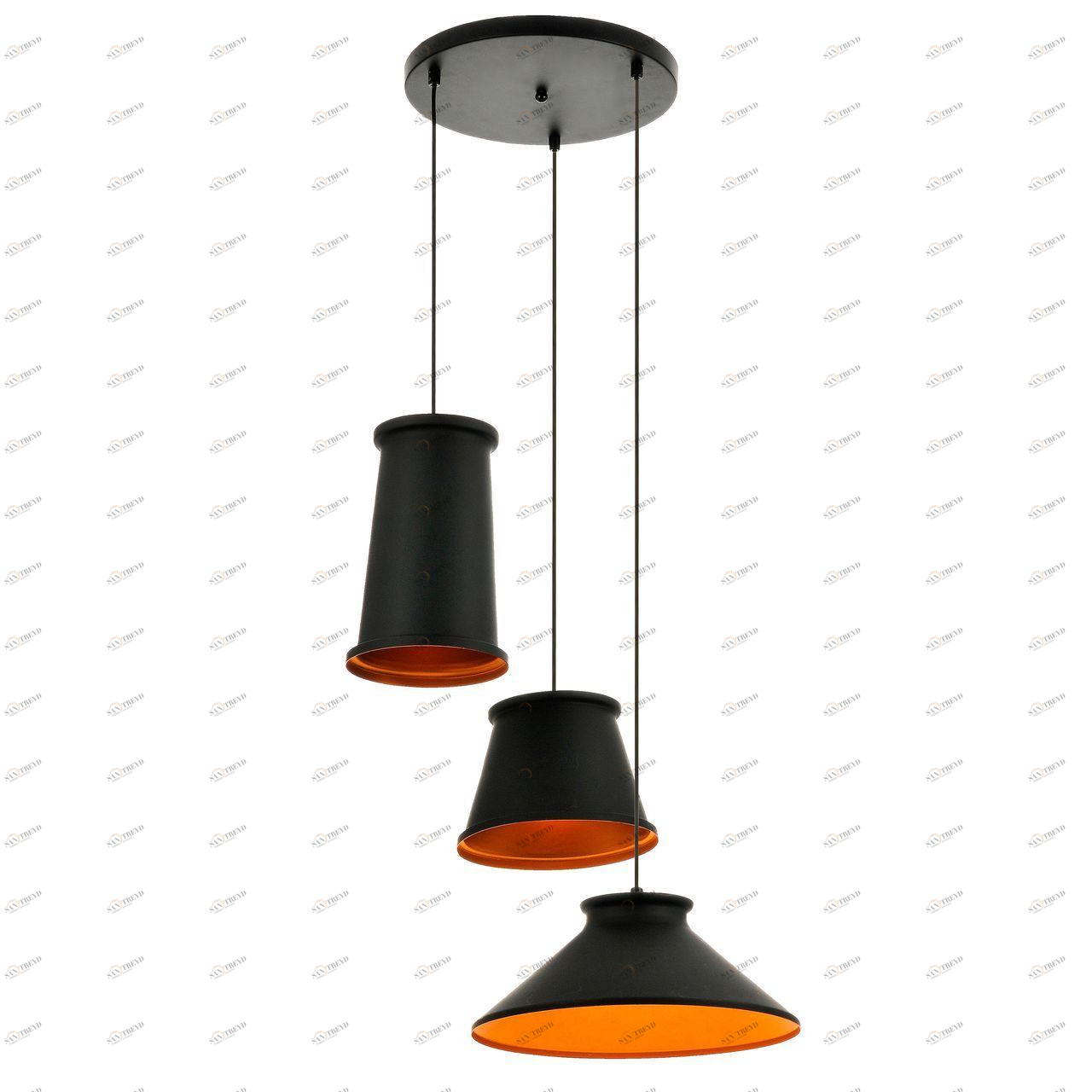Дизайнерская подвесная люстра Spot Light Erynie 1460304 черная SPOT LIGHT ДИЗАЙНЕРСКИЕ, ERYNIE 108238 Черный 