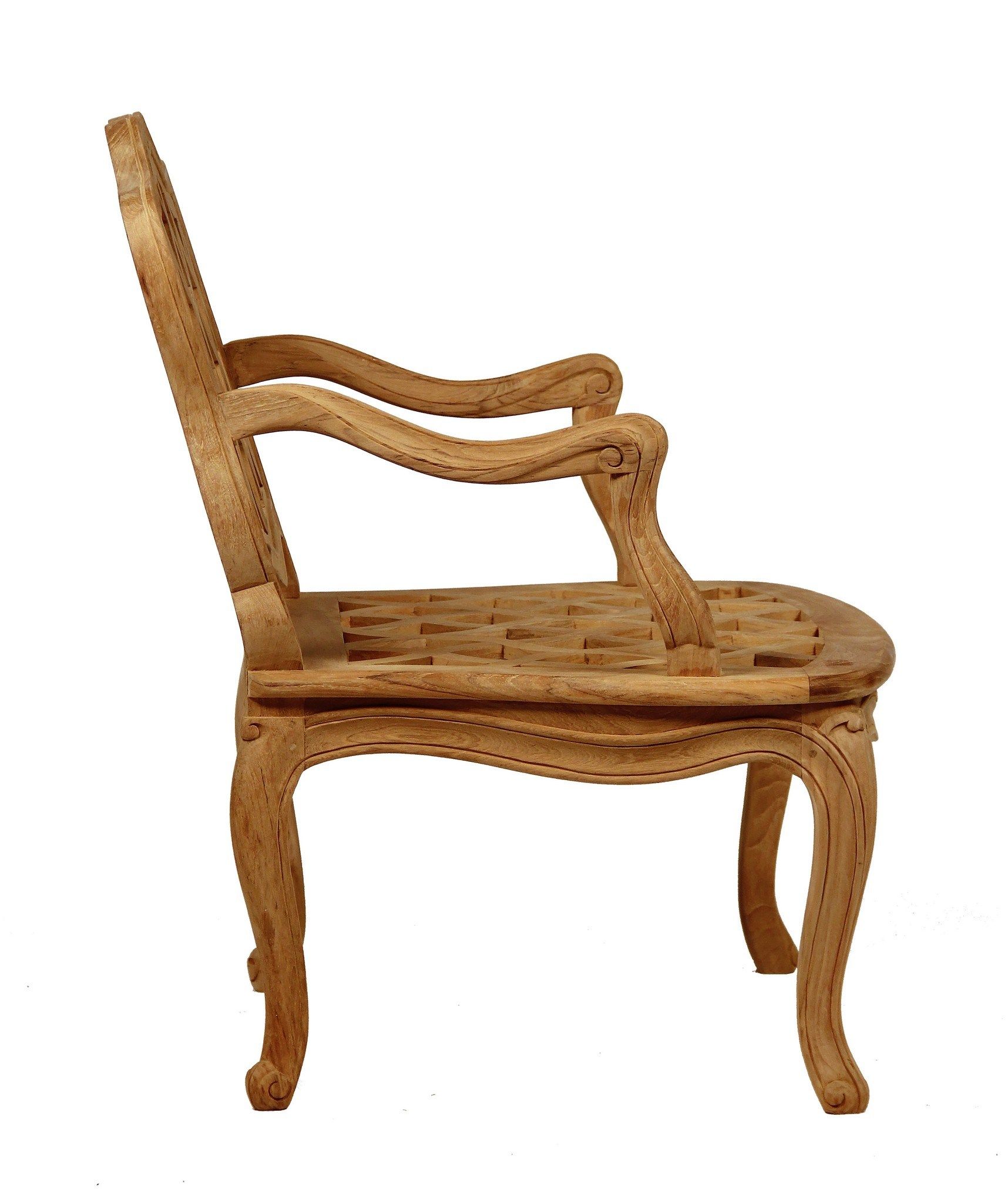 Стул для сада из тикового дерева с подлокотниками ASTELLO Pensée ARCH-00128640 - Вид №2