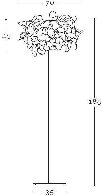 ZAVA Торшер из алюминия прямого света Andromeda sun-id-1407261 - Вид №4