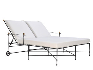 Кровать из нержавеющей стали с подлокотниками